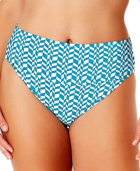 Women's Printed Soft-Band High Waist Swim Bottoms