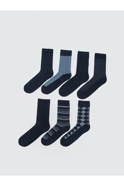 Desenli Erkek Soket Çorap 7'li