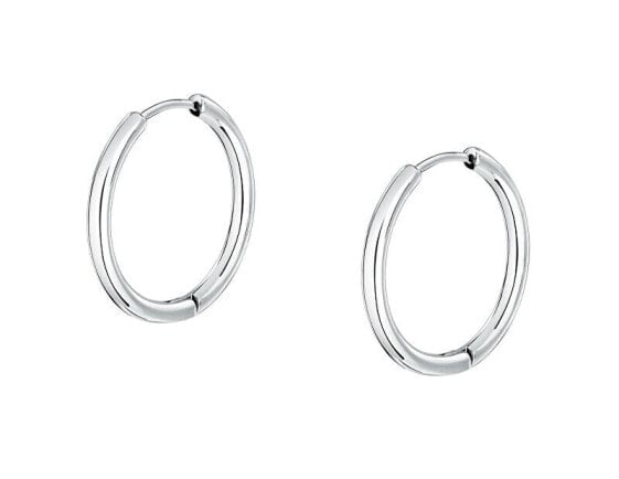 Circle earrings made of steel Ø 2 cm Creole SAUP22