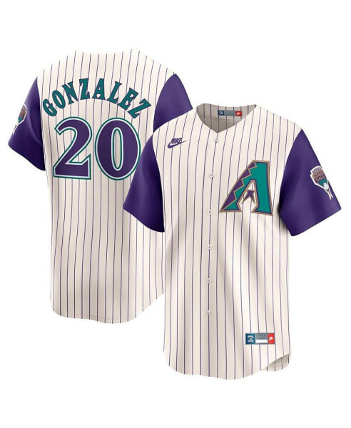 Men's Luis Gonzalez Cream Arizona Diamondbacks Throwback Cooperstown Collection Limited Jersey