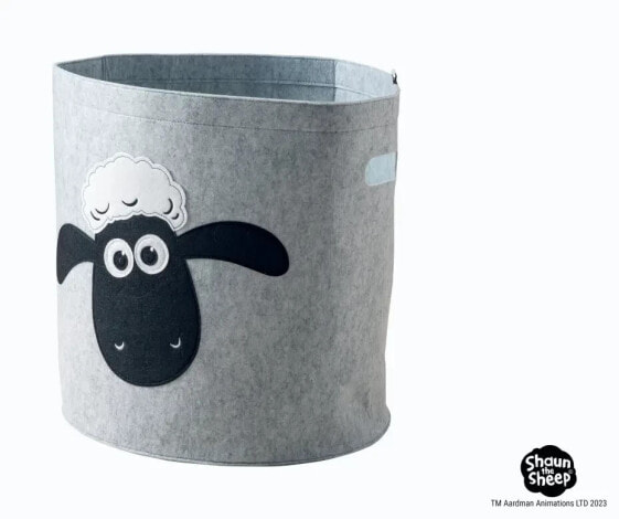 Aufbewahrungskorb Shaun Gesicht grau