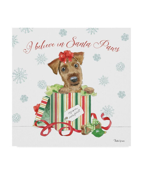 Beth Grove Holiday Paws II Canvas Art - 15" x 20"