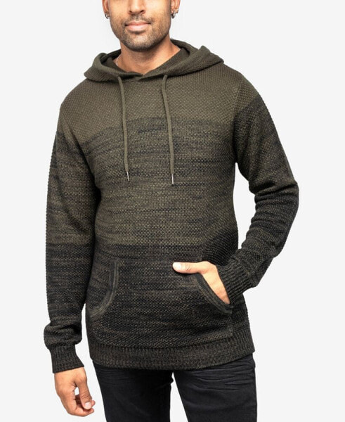 Men's Color Blocked Hooded Sweater