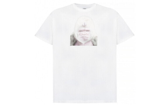 Burberry 白猿图案印花短袖T恤 男款 白色 / Топ Burberry T 45587021