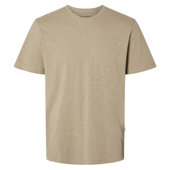 SELECTED Aspen Slub short sleeve T-shirt