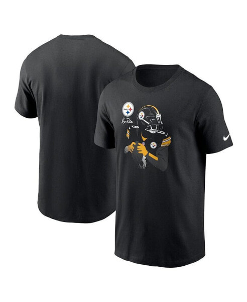 Men's Kenny Pickett Black Pittsburgh Steelers Player Graphic T-shirt