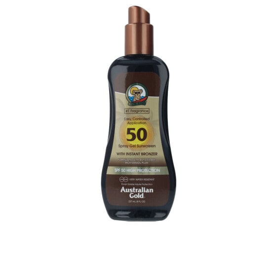 Australian Gold Sunscreen Spray Gel With Instant Bronzer SPF50 Солнцезащитный спрей-гель с мгновенным бронзатором 237 мл