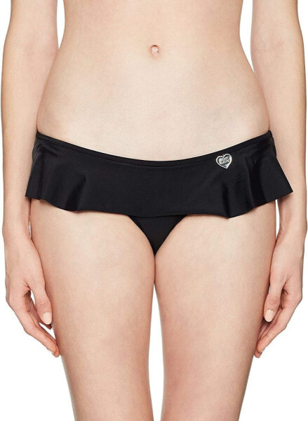 Body Glove Women's 236675 Ruffle Bikini Bottom Swimwear BLACK Size XS