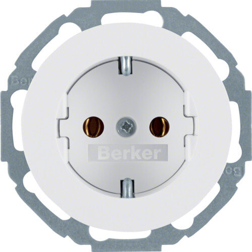 Berker 47452089 - Type F - White - Thermoplastic - IP20 - 250 V - 16 A
