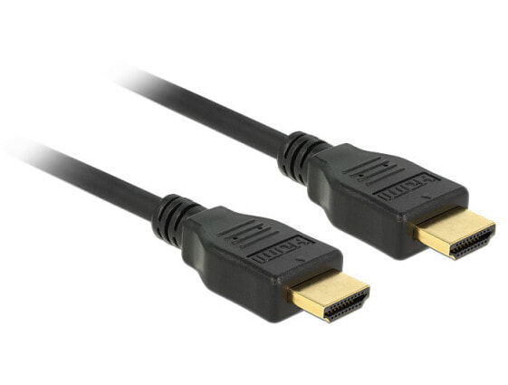 Провод HDMI Type A (Standard) 1 м Delock - черный