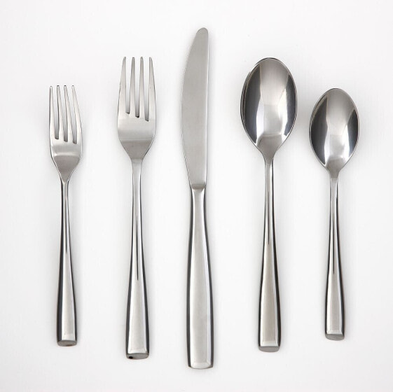 Rachel Mirror 20-Piece 18/10 Stainless Steel Flatware Set, Service for 4