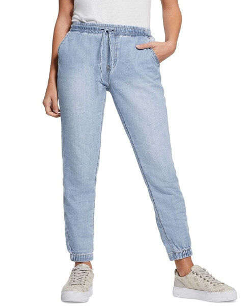 Women's Noah Denim Drawstring-Waist Jogger Jeans