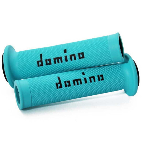 Ручки DOMINO On Road для мотоциклов в цветах Cyan/Black