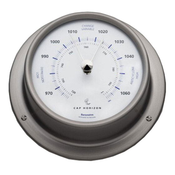 BARIGO 85 mm Satin Stainless Steel Barometer