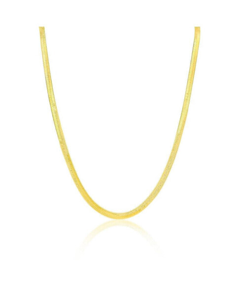 Etoielle yellow Gold Tone Snake Chain Necklace