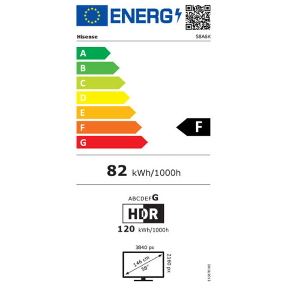 Смарт-ТВ Hisense 58A6K 58" 4K Ultra HD LED HDR