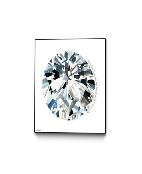 Mercedes Lopez Charro Oval Diamond Art Block Framed 24" x 32"