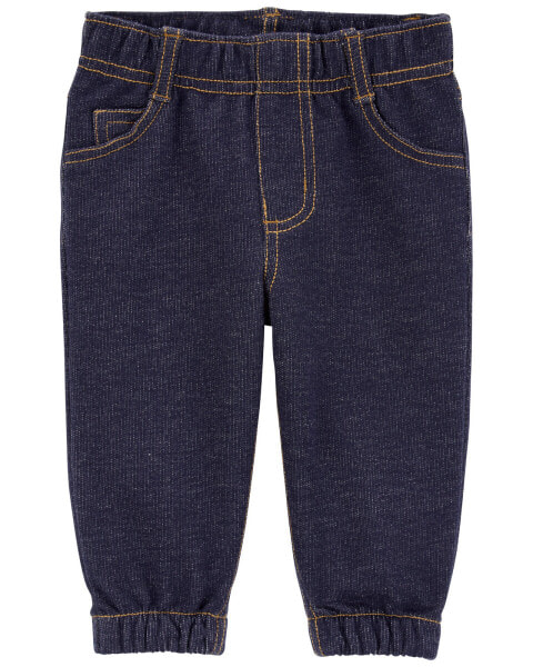 Baby Pull-On Faux Denim Pants 18M