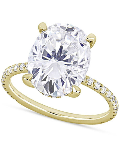 Moissanite Oval Ring (4-7/8 ct. t.w.) in 10k Gold