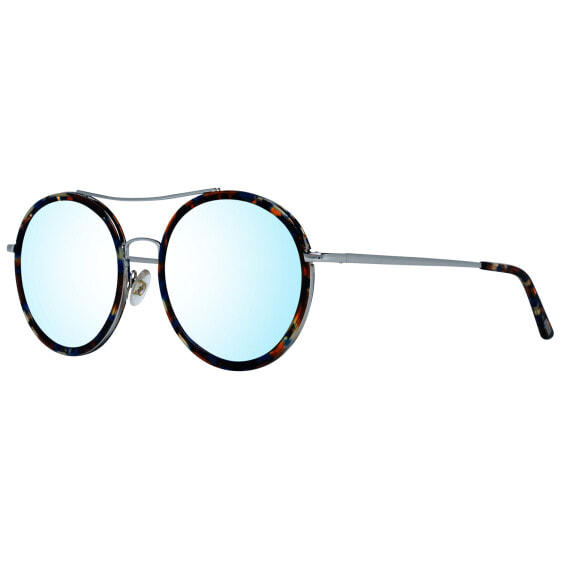 More & More Sonnenbrille 54763-00477 Blau 53 Damen Braun