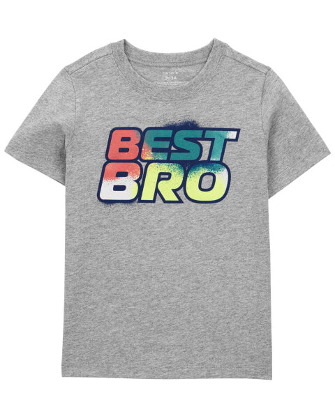 Kid Best Bro Graphic Tee L