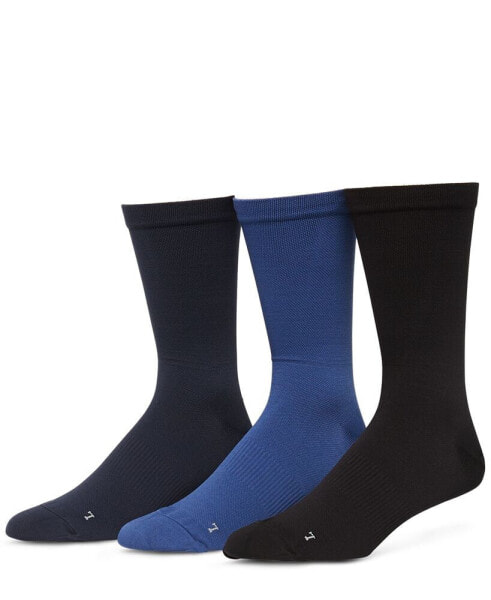 Men's 3-Pack Pique Flat Socks
