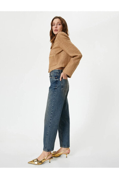 Yüksel Bel Düz Paça Kot Pantolon Cepli - Eve Straight Jeans