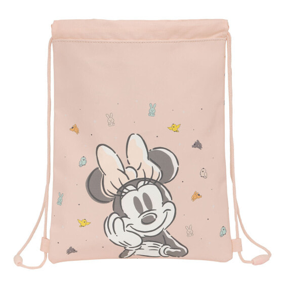 Сумка-рюкзак на веревках Minnie Mouse Baby Розовый 26 x 34 x 1 cm