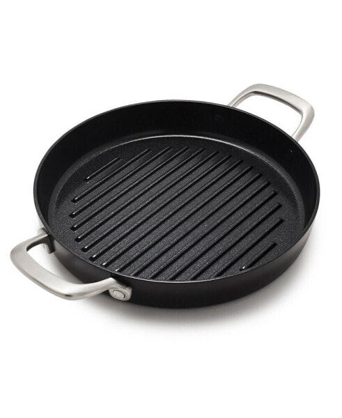 Aluminum, Stainless Steel 11" Round Grill Pan