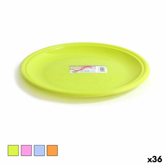 Плоская тарелка Dem Bahia Пластик Ø 25 x 25 x 2 см (36 штук)