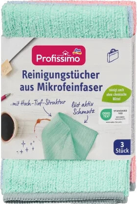 Reinigungstücher aus Mikrofeinfaser, 3 St