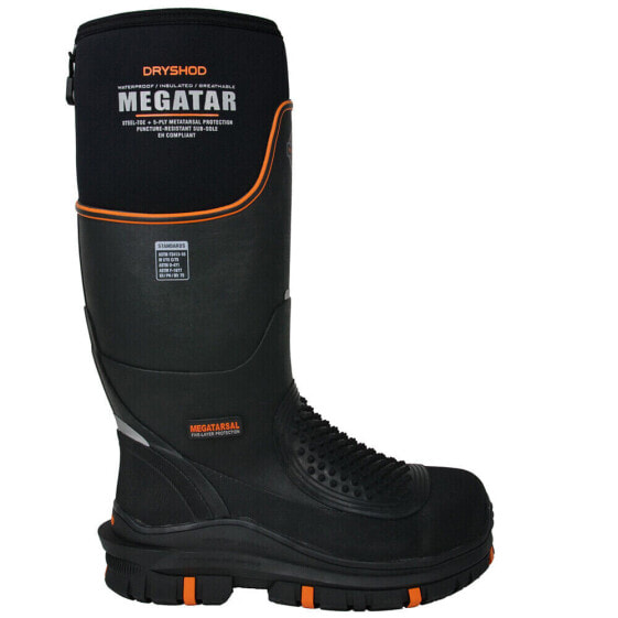 Dryshod Megatar Waterproof Steel Toe Work Mens Black Work Safety Shoes MEG-MH-B