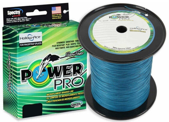 PowerPro Hollow Ace Spectra Fishing Braided Line - 1500 Yards - Blue -Pick Test