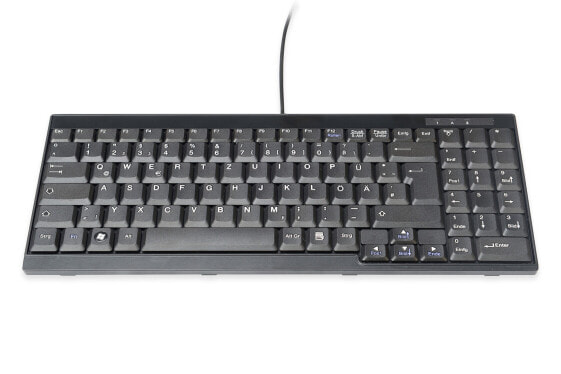 DIGITUS Keyboard Suitable for TFT Consoles, German Layout