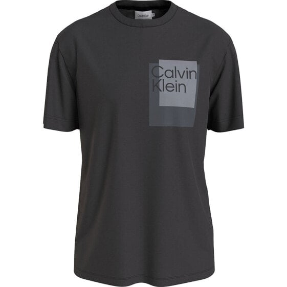 Футболка мужская Calvin Klein с коротким рукавом Overlay Box Logo
