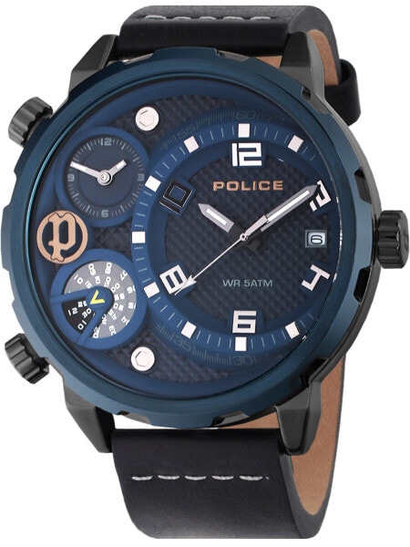 Наручные часы Plein Sport Men's Hurricane Black Stainless Steel Bracelet Watch 44mm.