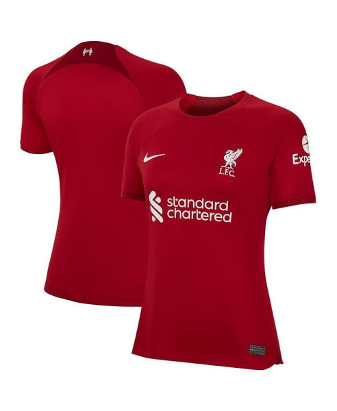 Women's Red Liverpool 2022/23 Home Replica Blank Jersey