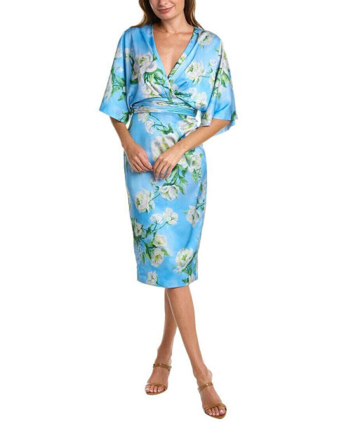 Theia Kimono Midi Dress Women's