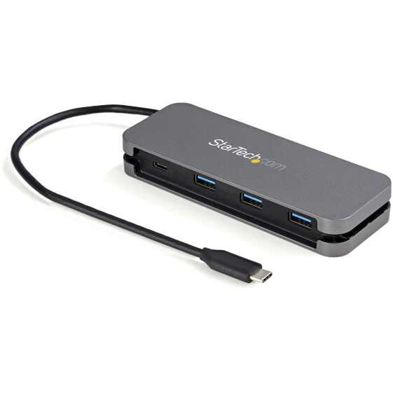 StarTech.com HB30CM3A1CB хаб-разветвитель USB 3.2 Gen 1 (3.1 Gen 1) Type-C 5000 Мбит/с Черный, Серый