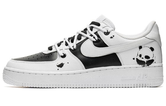 【定制球鞋】 Nike Air Force 1 Low 野鹤制造 夏日风 解构双鞋带 熊猫 涂鸦 低帮 板鞋 男款 黑白 / Кроссовки Nike Air Force 1 Low CW2288-111