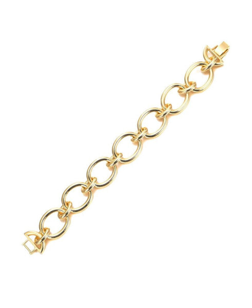 Solid Open Circle Link Bracelet