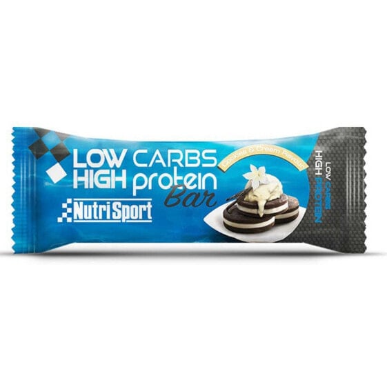 NUTRISPORT Low Carbs High Protein 60g 1 Unit Cookies And Cream Protein Bar