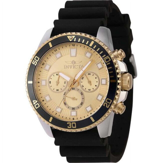 Invicta 46128 Pro Diver Quartz Chronograph Gold Dial Men Watch