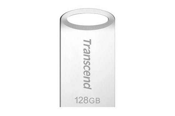 Transcend JetFlash 710 128GB - 128 GB - USB Type-A - 3.2 Gen 1 (3.1 Gen 1) - Capless - 3.3 g - Silver