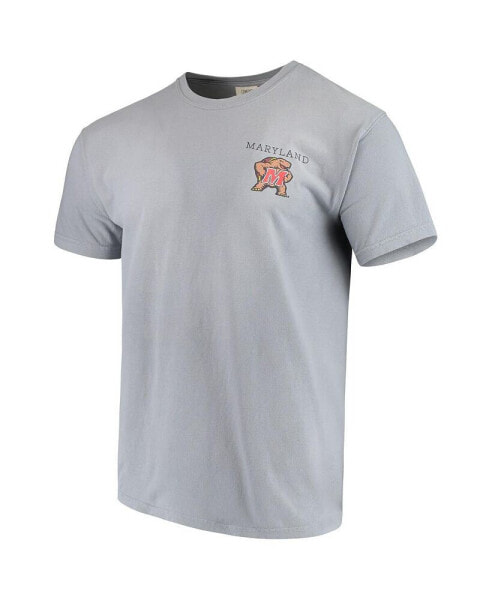 Men's Gray Maryland Terrapins Team Comfort Colors Campus Scenery T-shirt