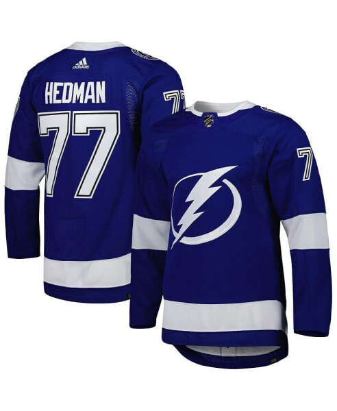 Men's Victor Hedman Blue Tampa Bay Lightning Home Authentic Pro Player Jersey