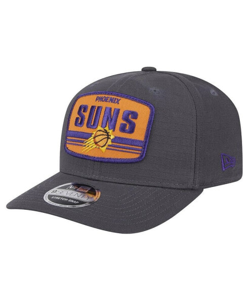 Men's Graphite Phoenix Suns Team Elevated Patch 9SEVENTY Adjustable Hat