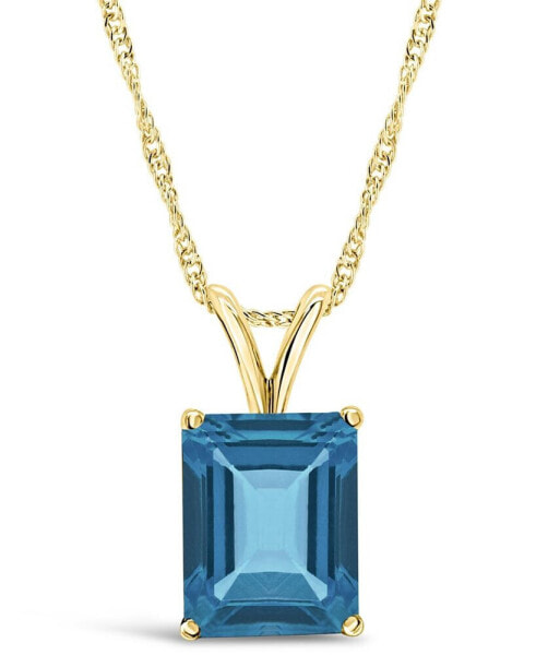 London Topaz (4-1/4 ct. t.w.) Pendant Necklace in 14K Yellow Gold