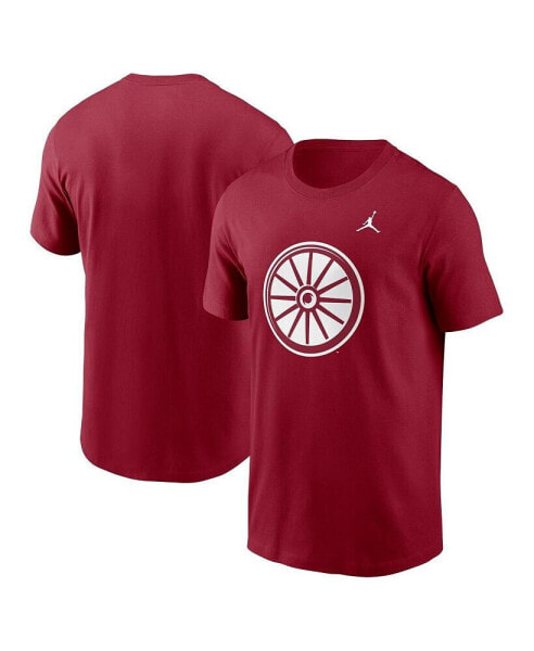 Men's Crimson Oklahoma Sooners Primetime Evergreen Alternate Logo T-Shirt