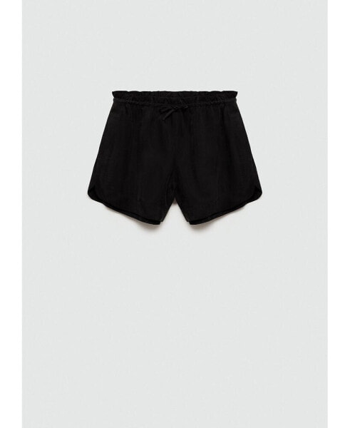 Women's High-Waisted Straight-Fit Cupro Shorts